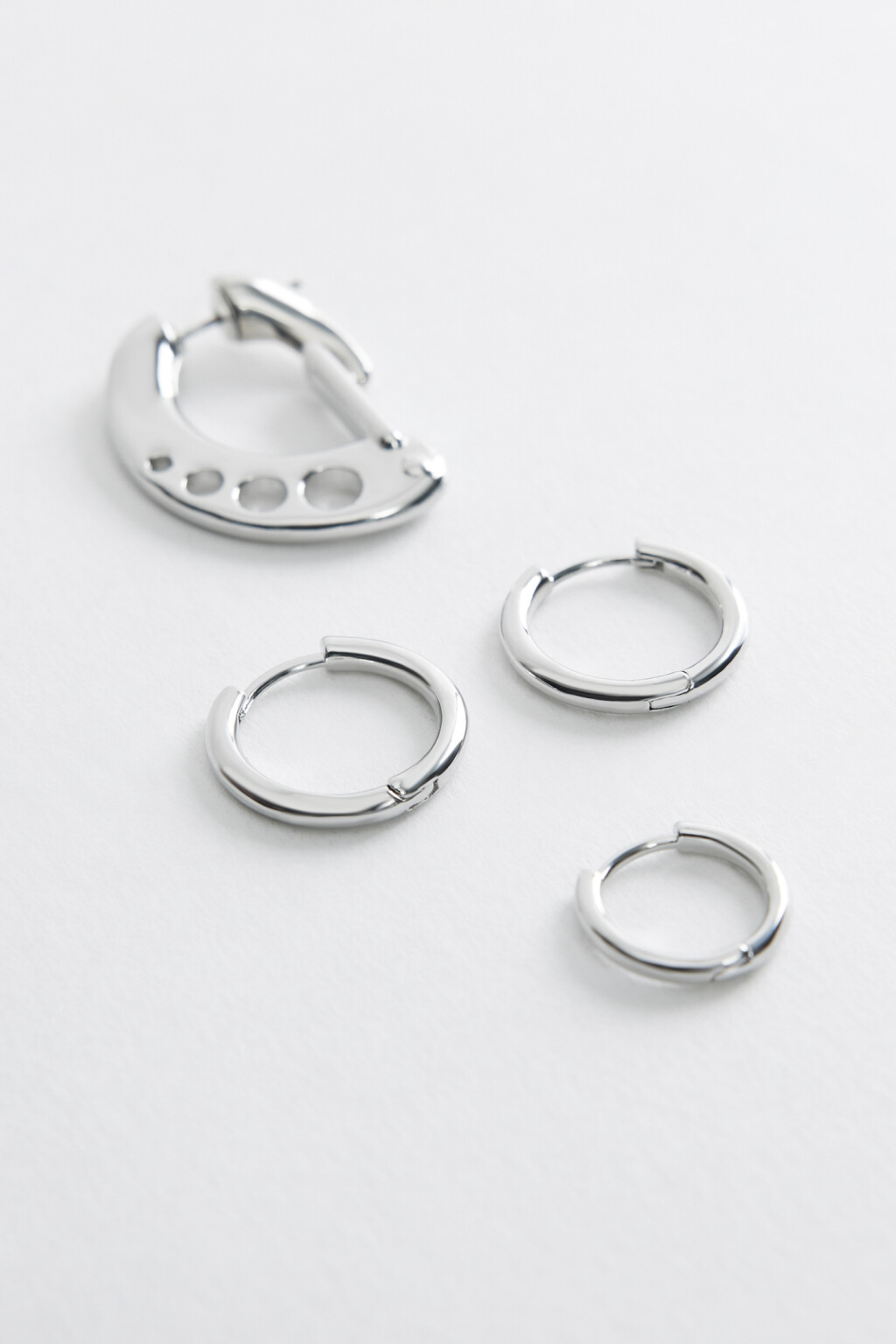 серьги женские в наборе - цвет серый - 2