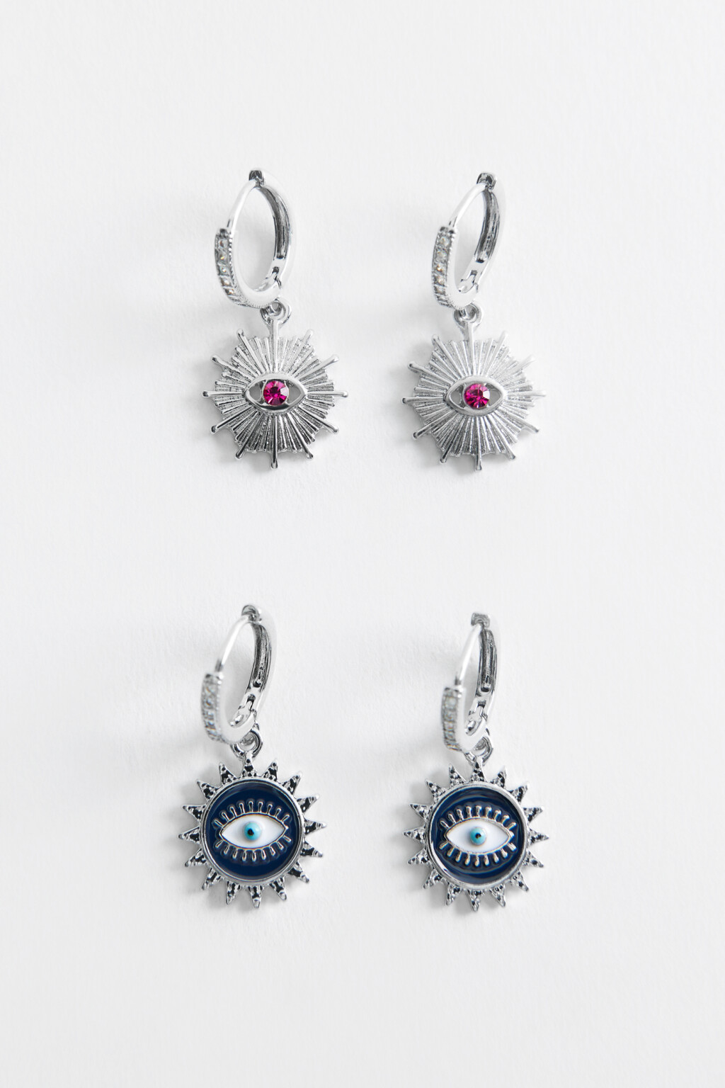 серьги женские - цвет серый - 1