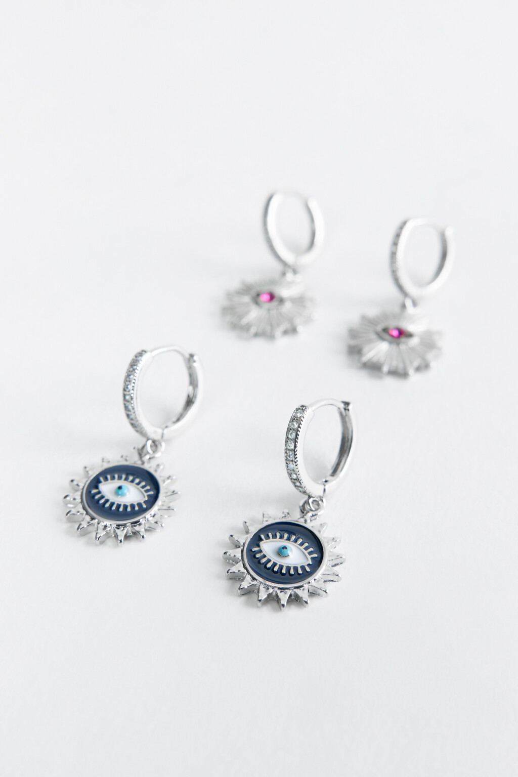 серьги женские - цвет серый - 2