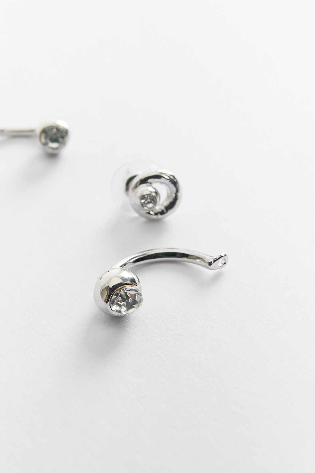 серьги женские - цвет серый - 2