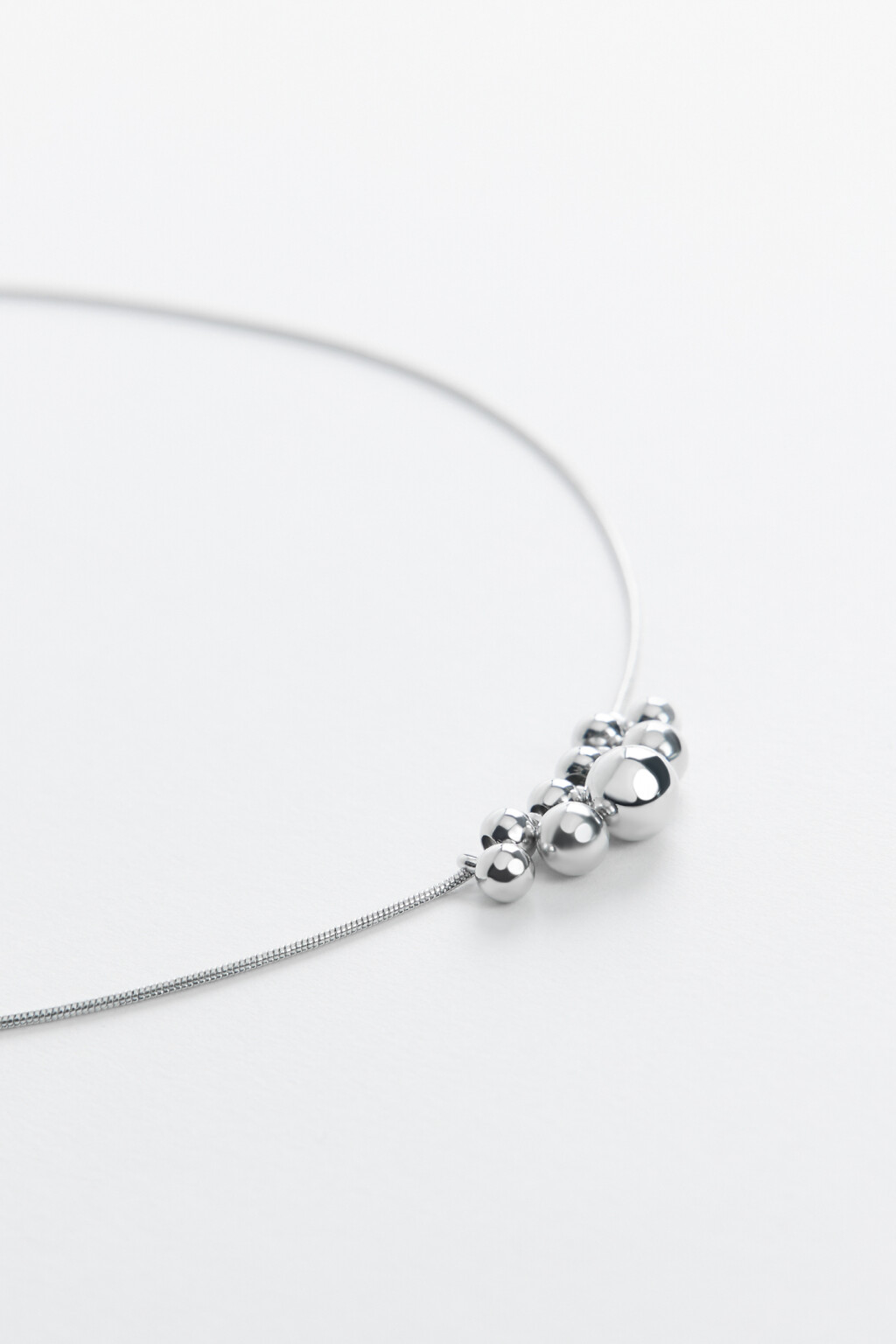 Шейное украшение женское - цвет серый - 2