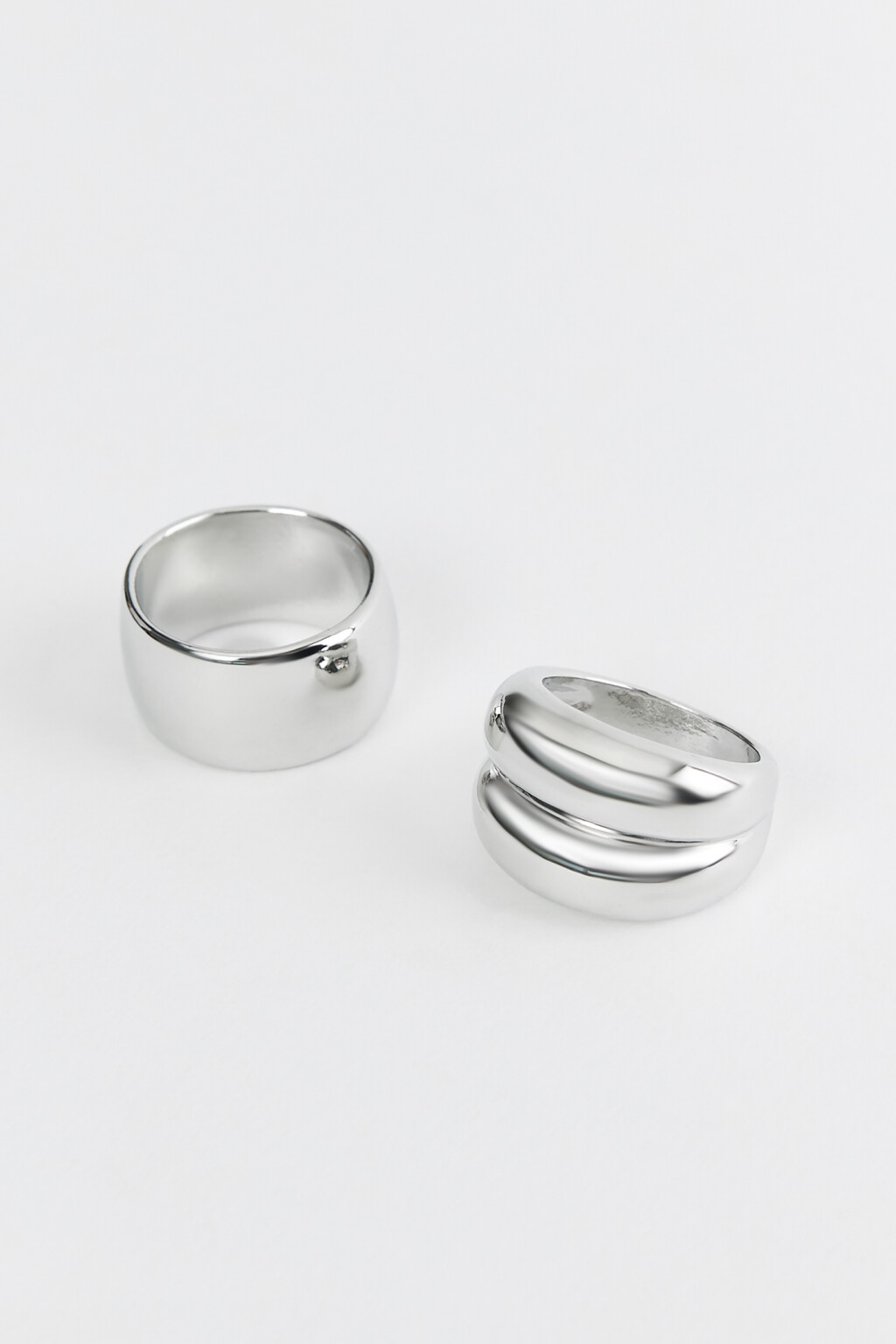 набор колец женский - цвет серый - 3