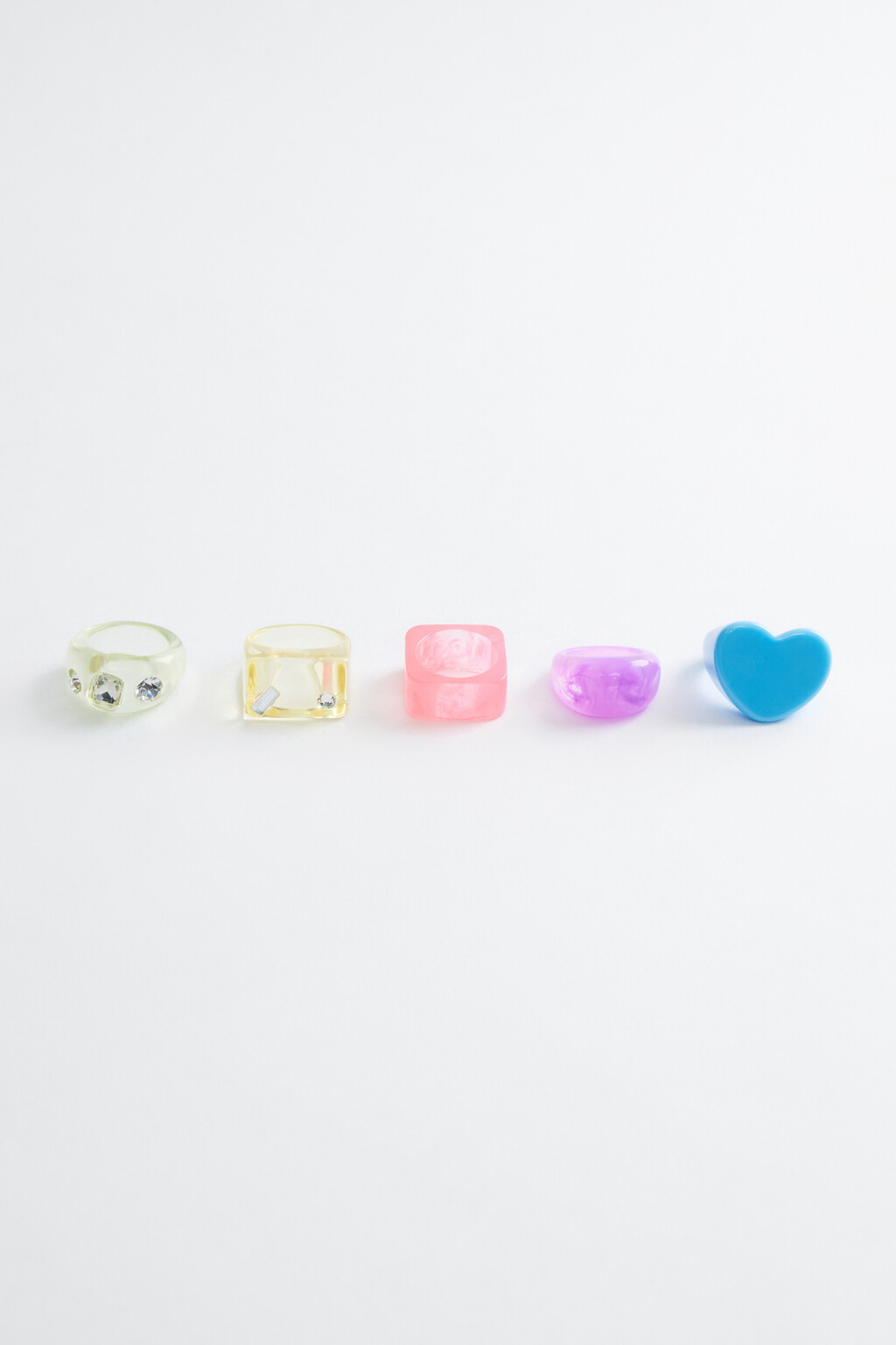 набор колец женский - цвет мультиколор - 3