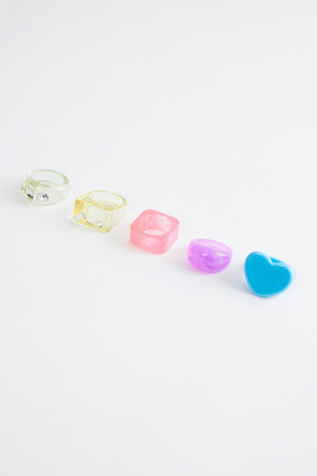 набор колец женский - цвет мультиколор - 2