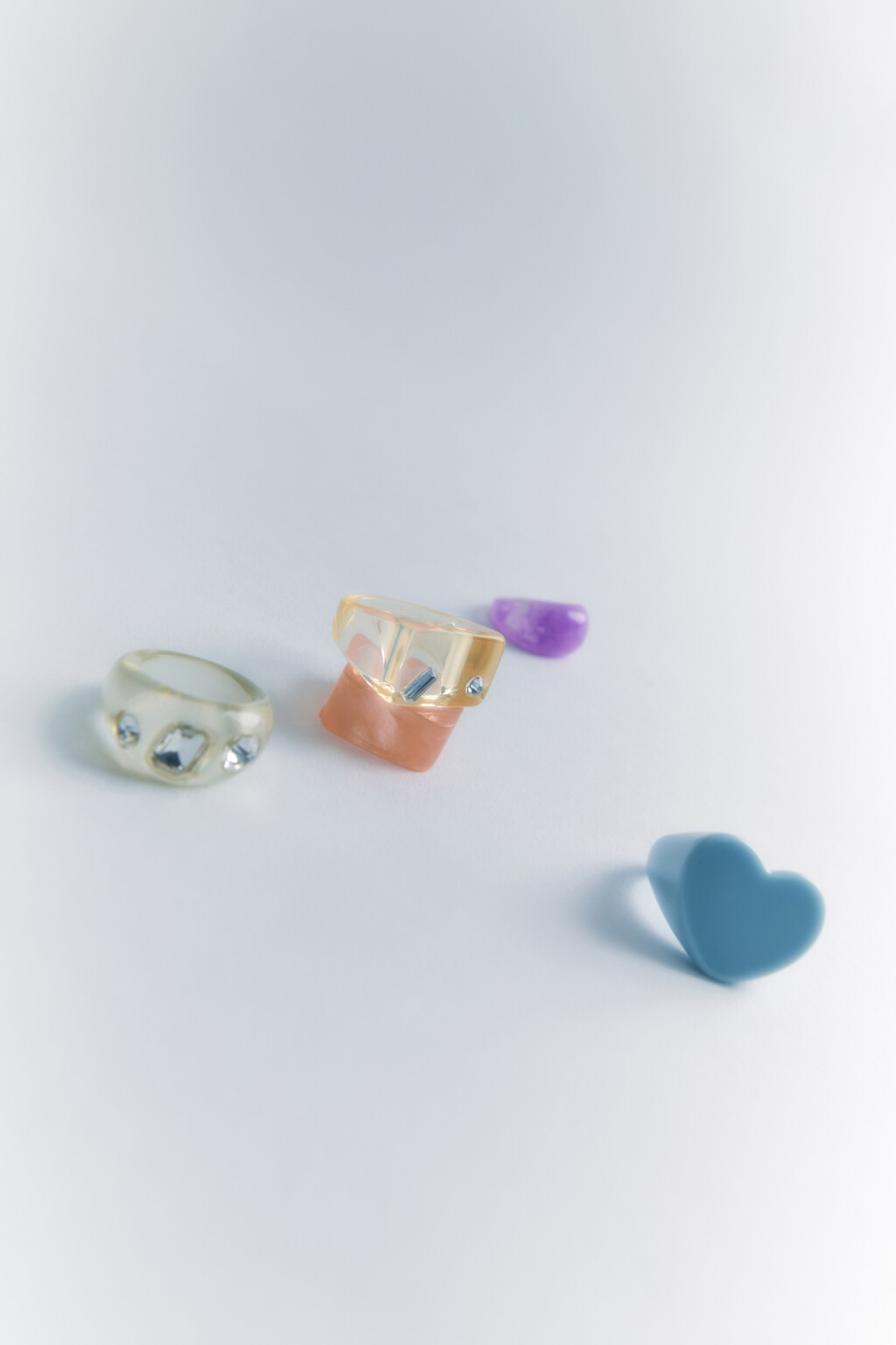 набор колец женский - цвет мультиколор - 1