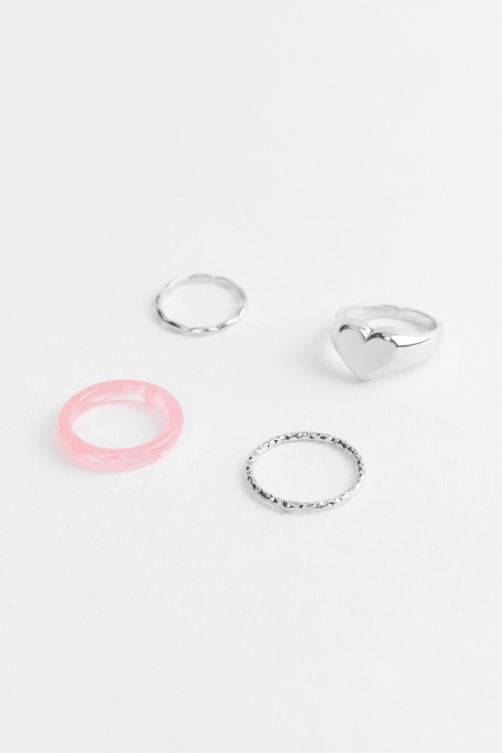 набор колец женский - цвет серый - 2