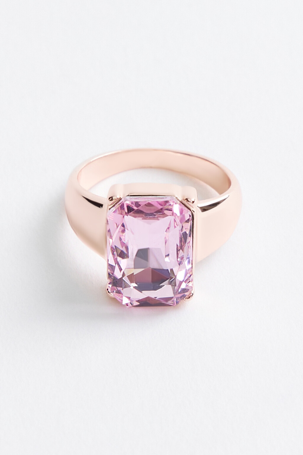 кольцо женское - цвет розовый - 1