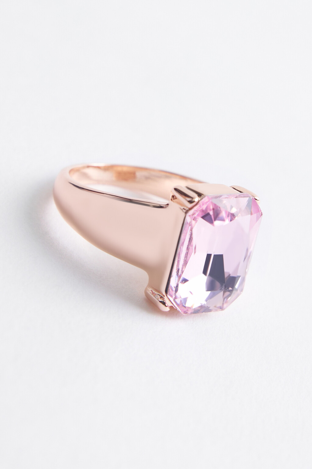 кольцо женское - цвет розовый - 3