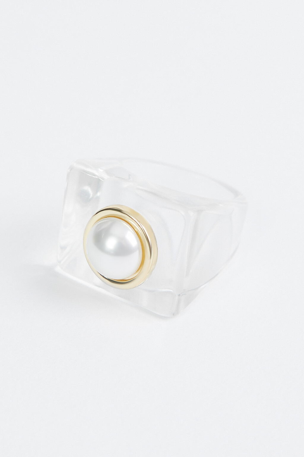 кольцо женское - цвет серый - 1