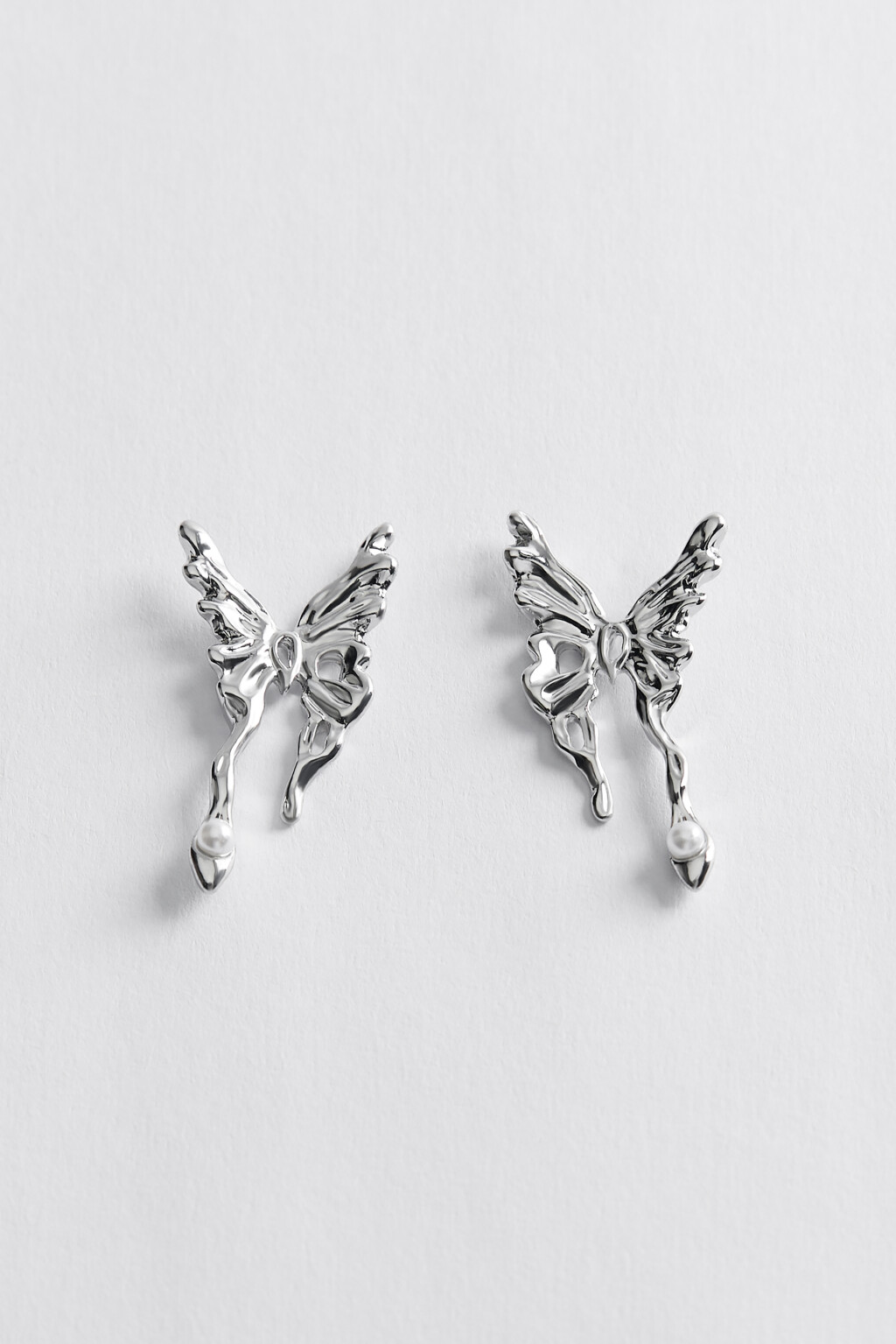 серьги женские - цвет серый - 1