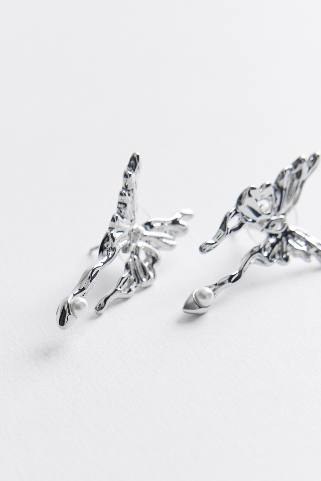 серьги женские - цвет серый - 2