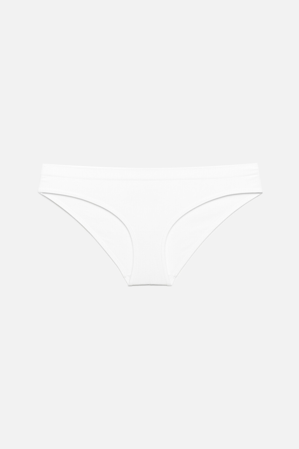 Трусики-слипы спортивные бесшовные со средней посадкой - цвет белый - 4