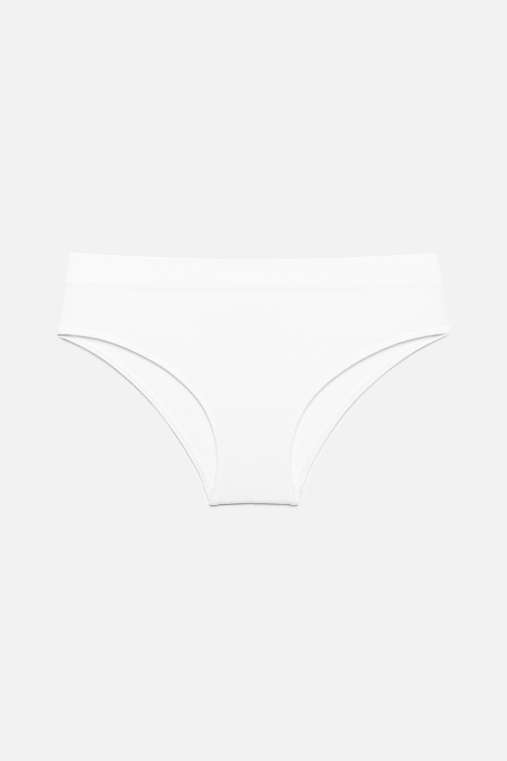 Трусы-слипы спортивные бесшовные со средней посадкой - цвет белый - 4