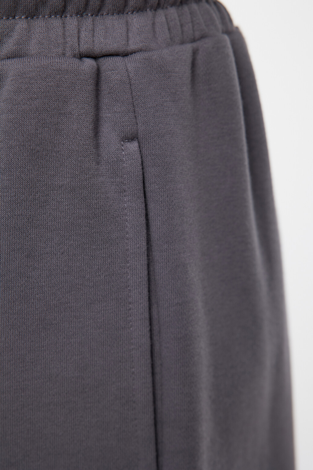 Шорты домашние хлопковые с поясом на завязках - цвет серый - 6