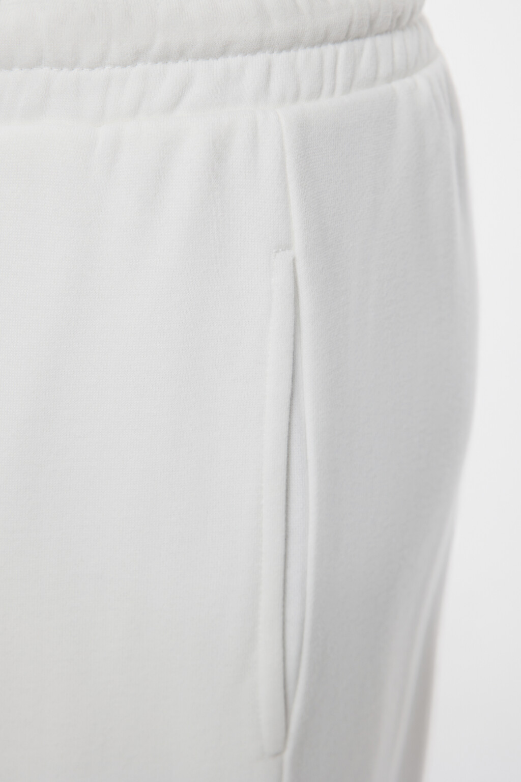 Брюки домашние хлопковые с поясом на завязках - цвет белый - 6
