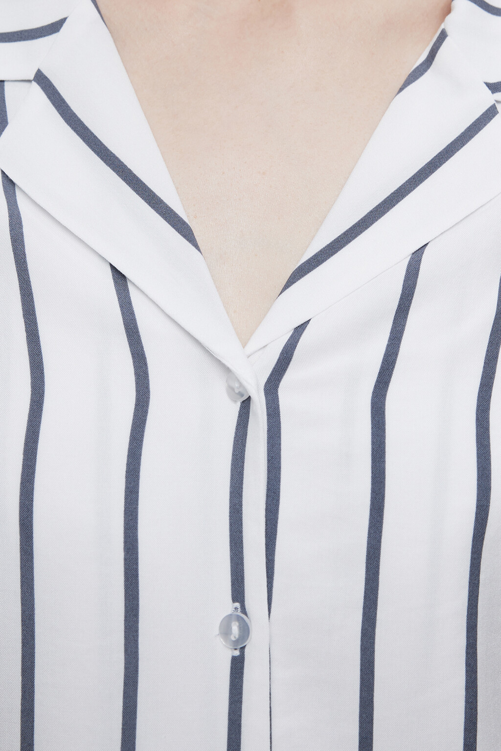 Блузка домашняя вискозная с длинными рукавами - цвет серый - 6