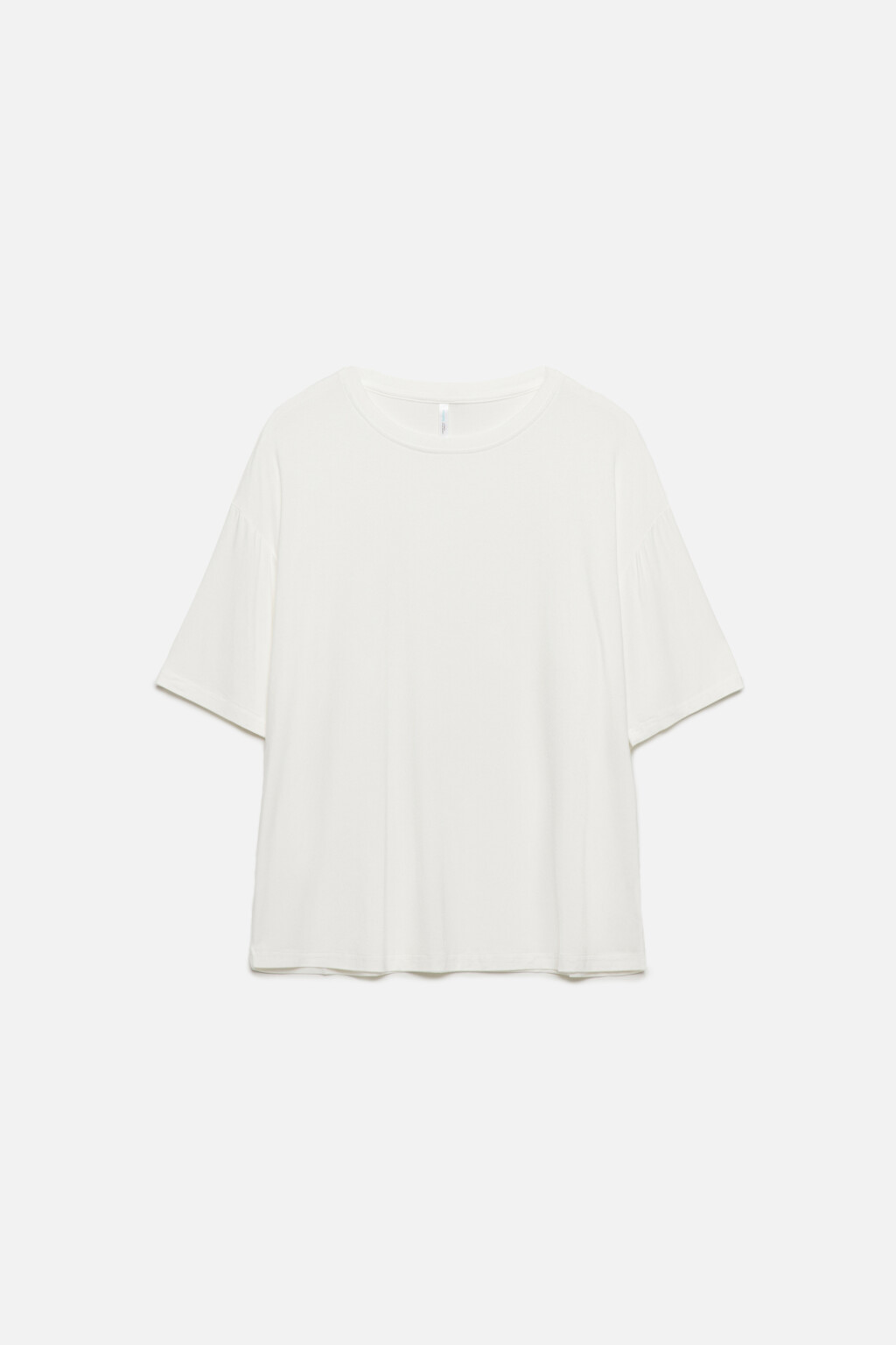 Футболка домашняя вискозная свободного кроя - цвет белый - 7