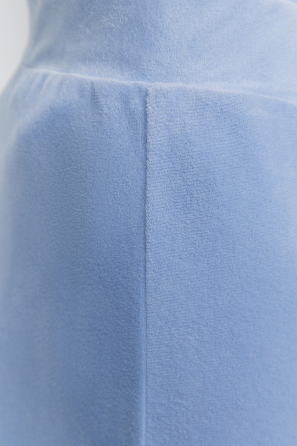 Брюки клеш домашние из бархатной ткани - цвет сиреневый - 6