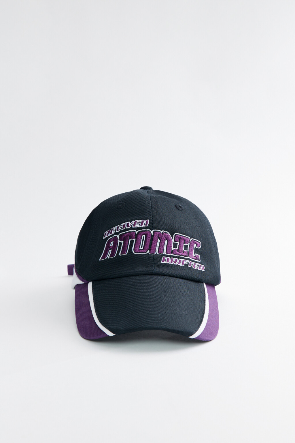 Бейсболка хлопковая с принтом-надписью - цвет фиолетовый - 1
