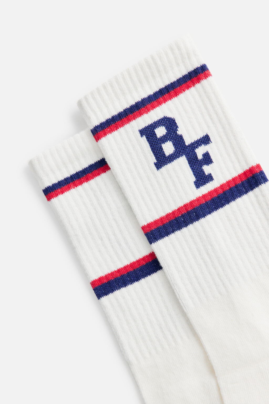 Носки высокие с полосками и надписью - цвет мультиколор - 2