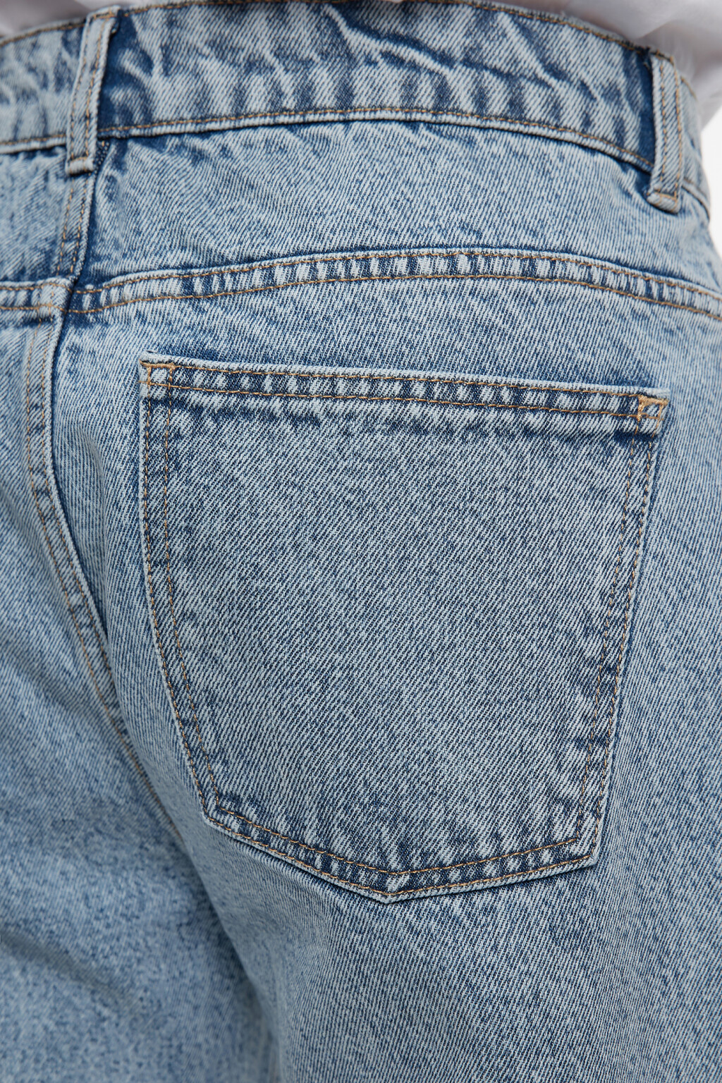 Джинсы прямые классические со средней посадкой - цвет голубой - 6