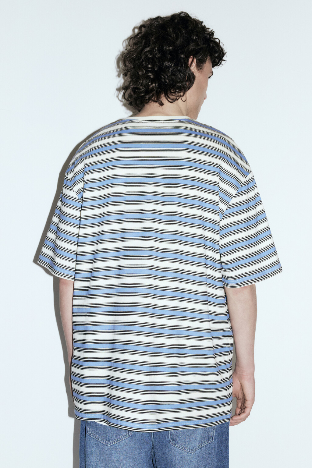 Футболка oversize хлопковая удлиненная - цвет белый - 4