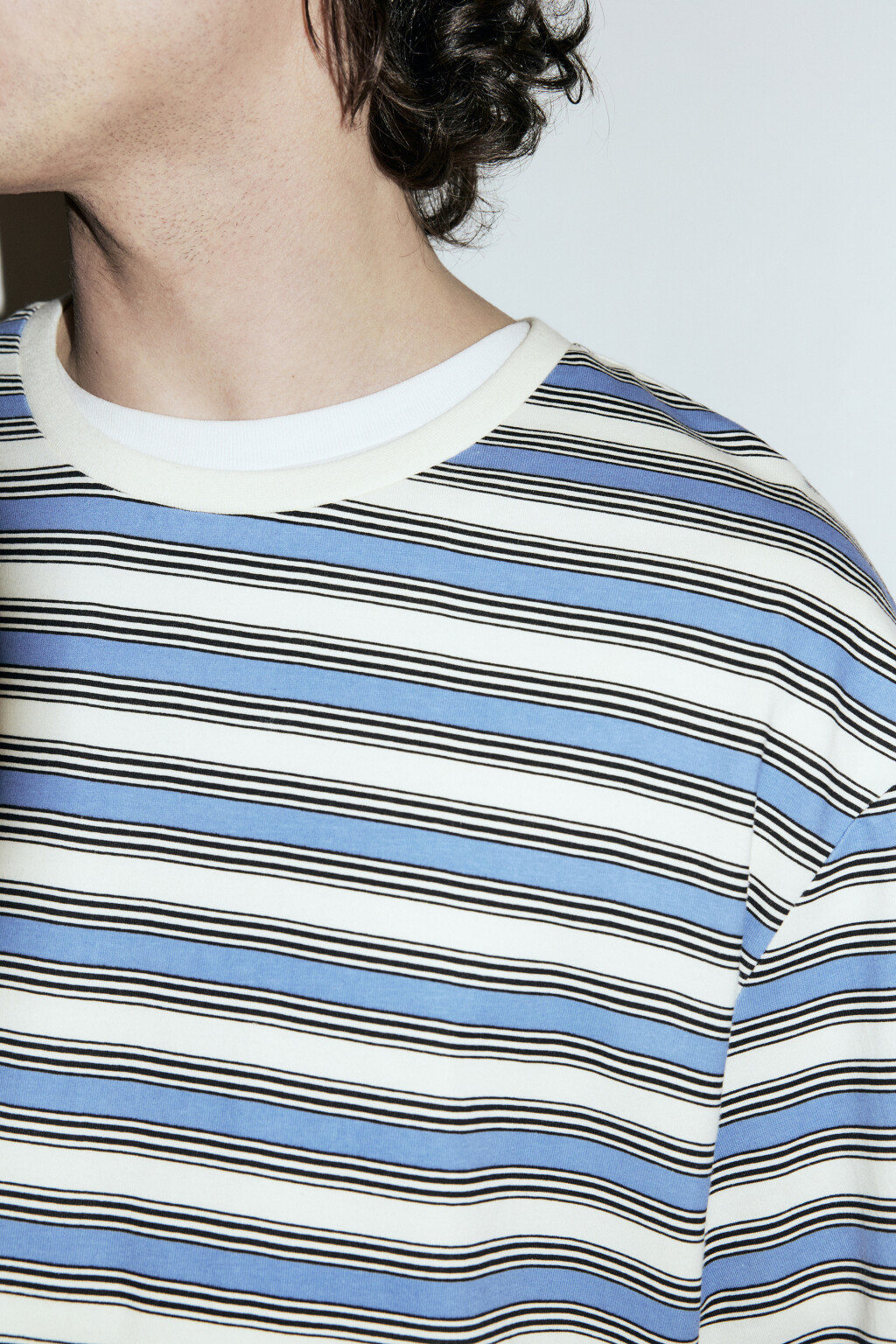 Футболка oversize хлопковая удлиненная - цвет белый - 7