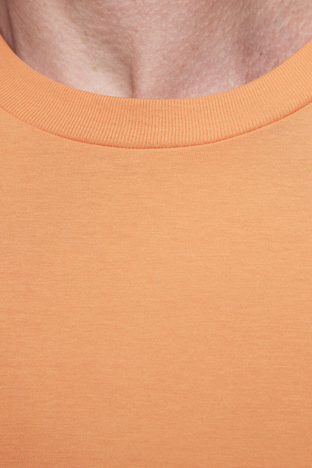 Футболка oversize хлопковая удлиненная - цвет оранжевый - 5