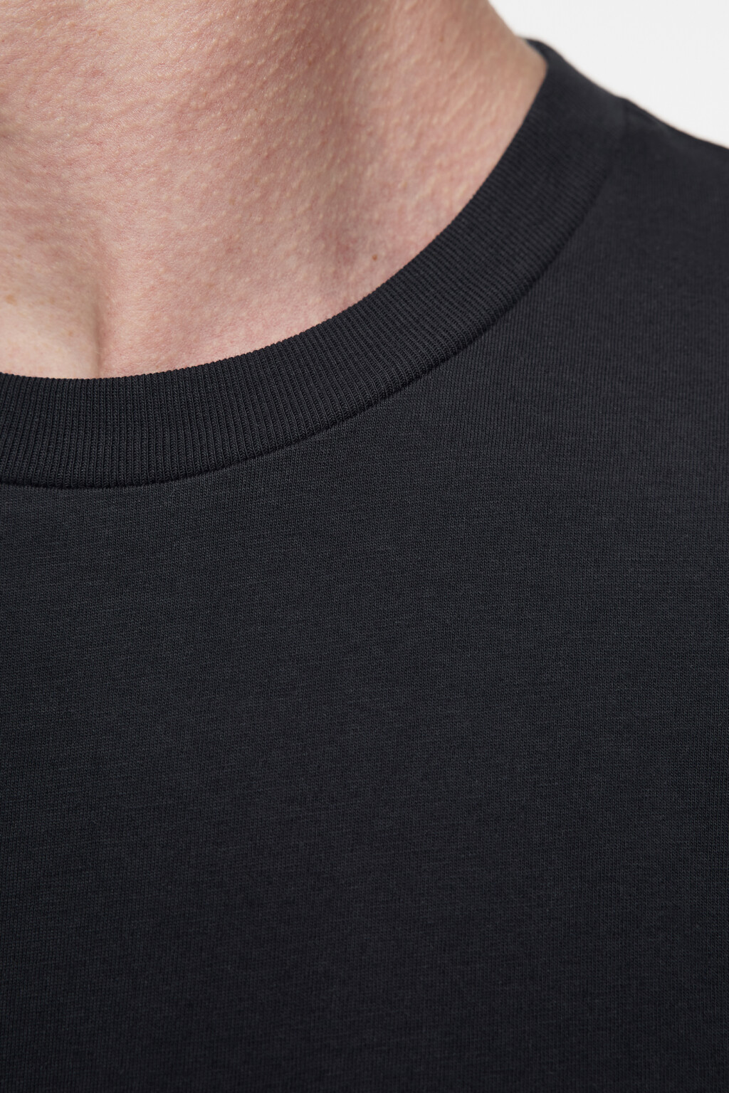 Футболка oversize хлопковая удлиненная - цвет черный - 5