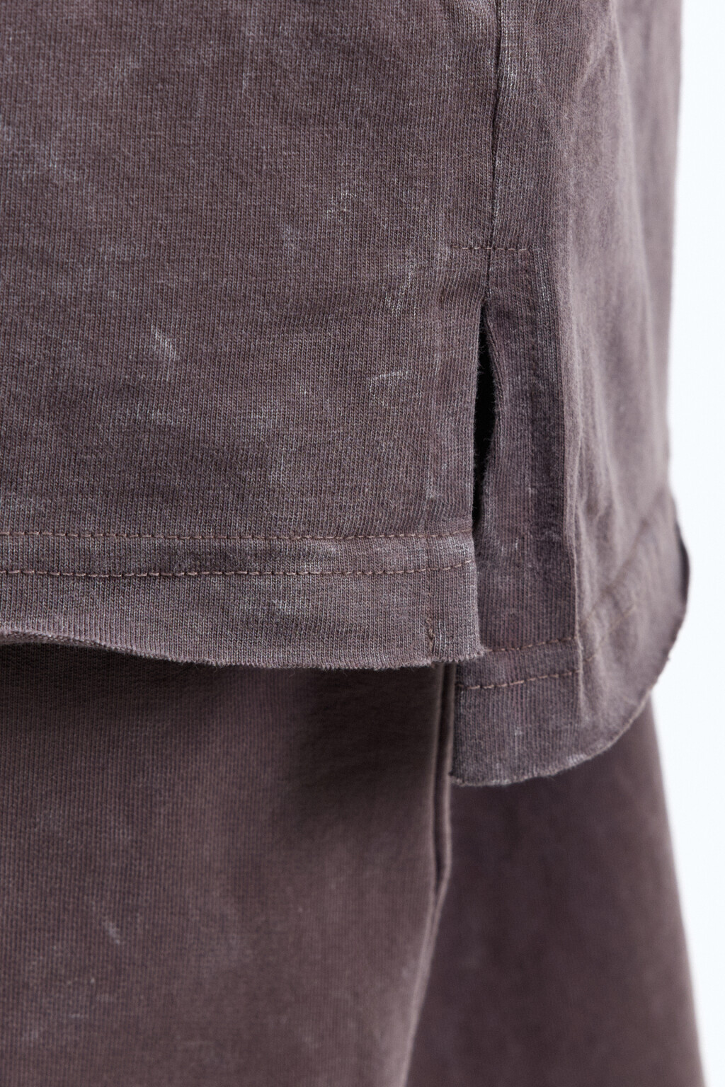 Футболка oversize хлопковая с вареным эффектом - цвет серый - 7