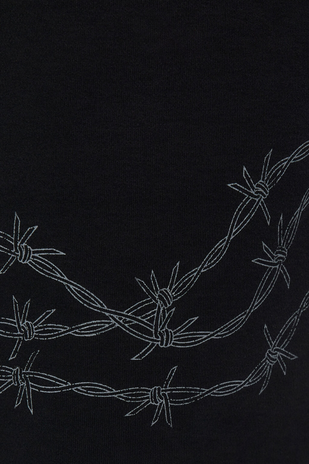 Шорты хлопковые с поясом на завязках и принтом - цвет черный - 6