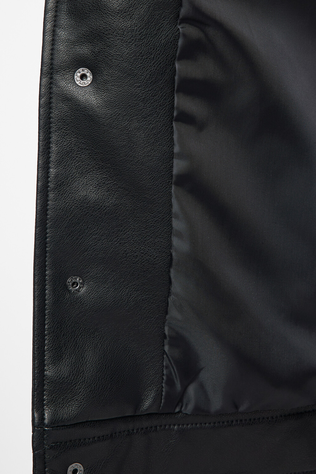 Куртка-рубашка oversize из искусственной кожи - цвет черный - 7