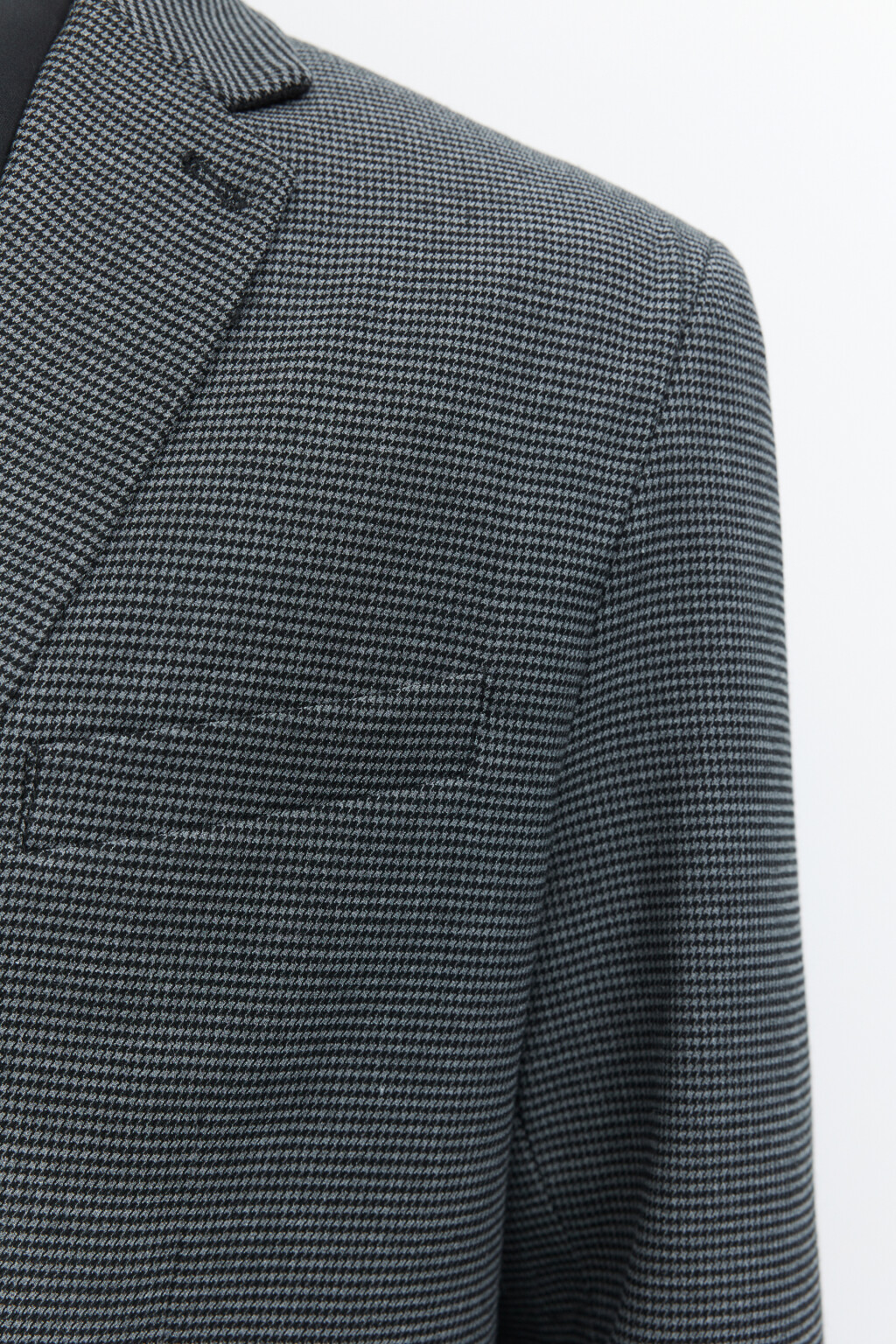 Пиджак прямой однобортный с принтом в клетку - цвет серый - 7