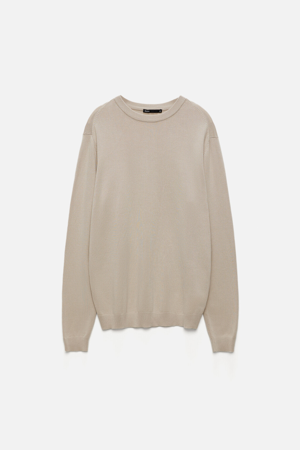 Свитер вязаный вискозный свободного кроя - цвет бежевый - 8