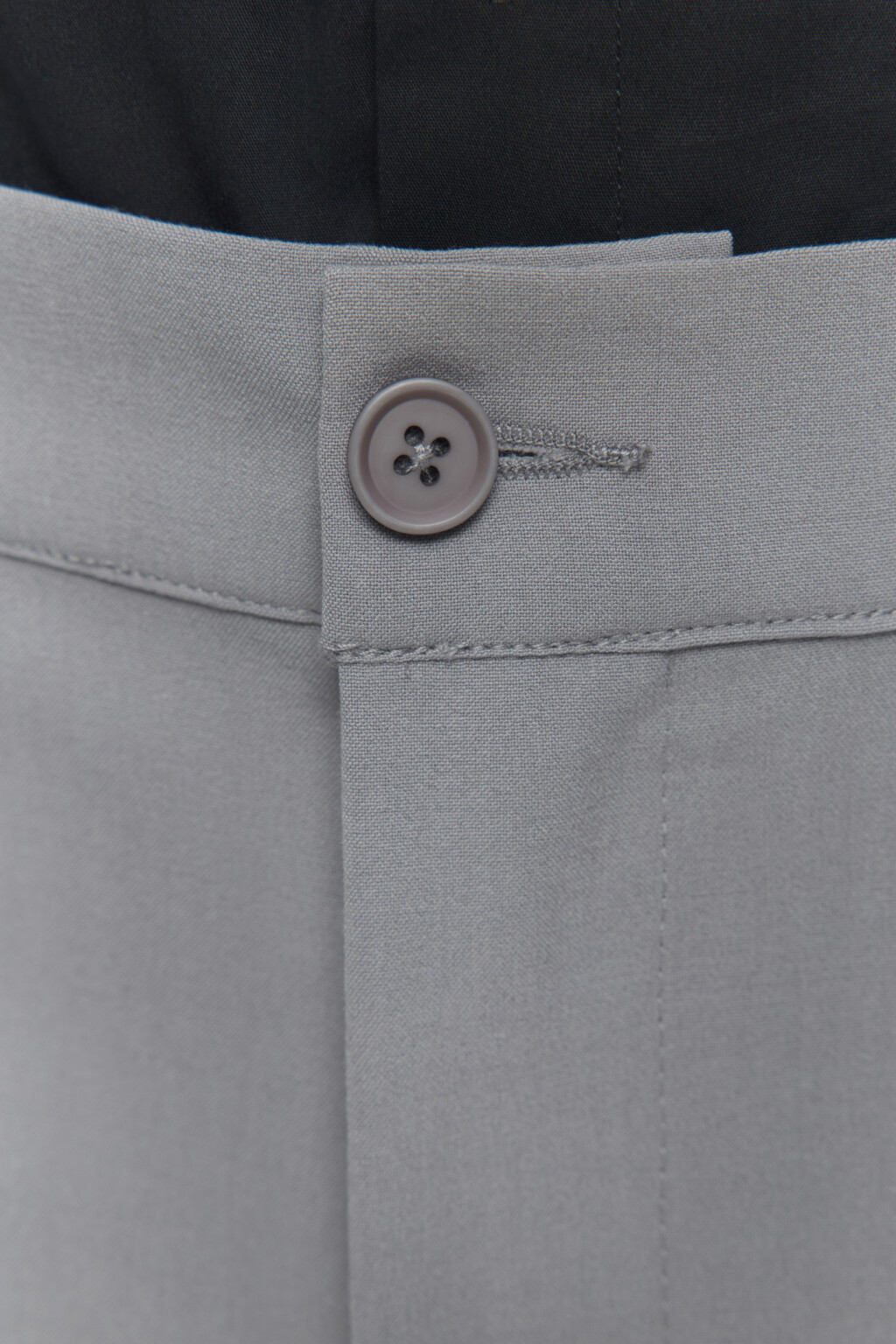 Брюки-бананы костюмные со средней посадкой - цвет серый - 5