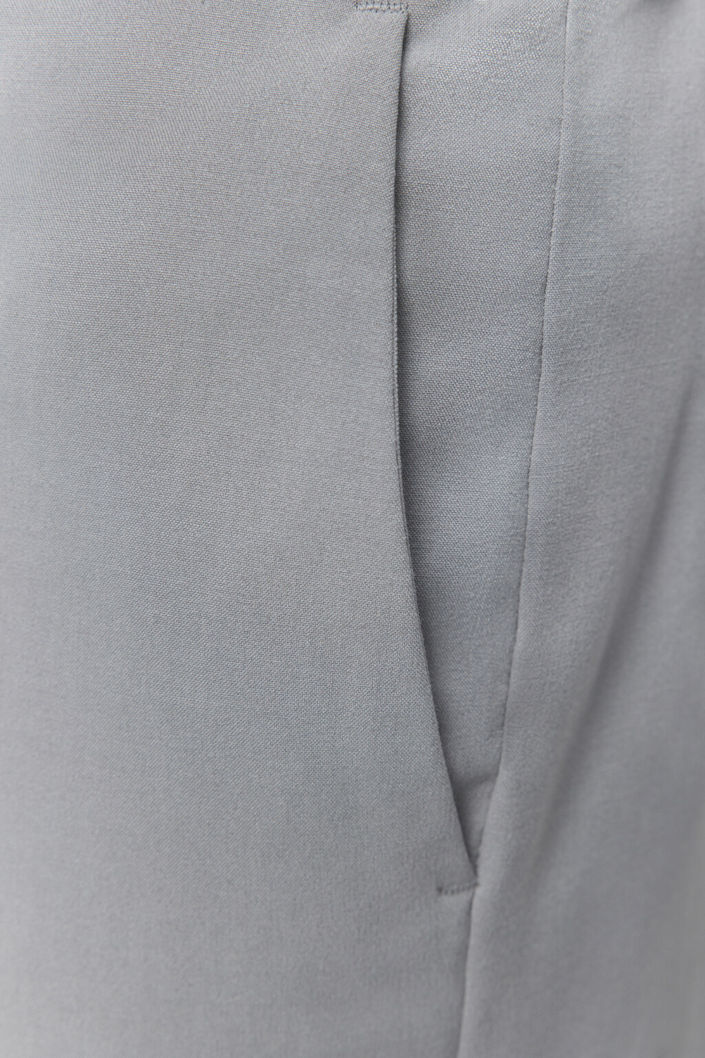 Брюки-бананы костюмные со средней посадкой - цвет серый - 6