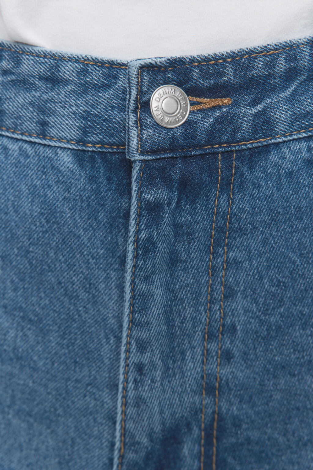 Джинсы-бананы широкие с вареным эффектом - цвет голубой - 5