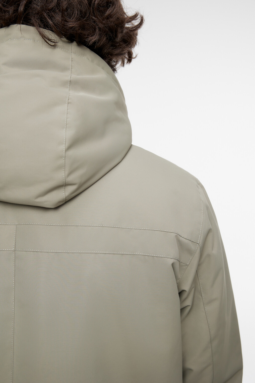 Куртка-парка длинная с начесом и капюшоном - цвет зеленый - 6