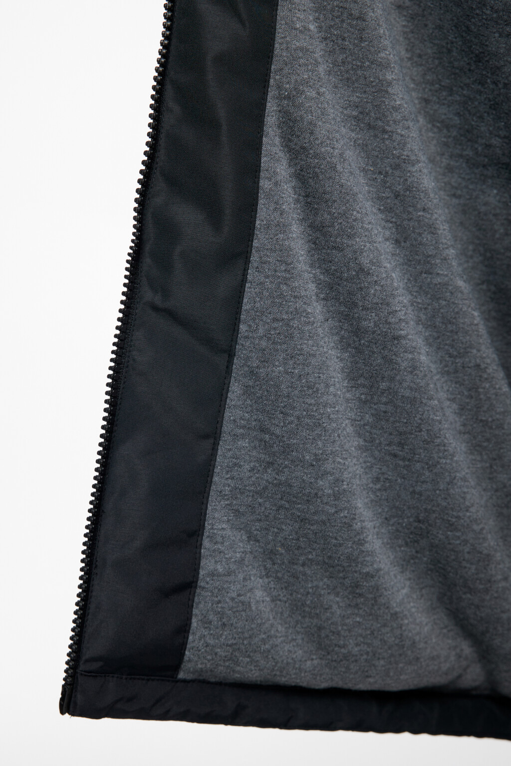 Куртка-парка длинная с начесом и капюшоном - цвет черный - 7