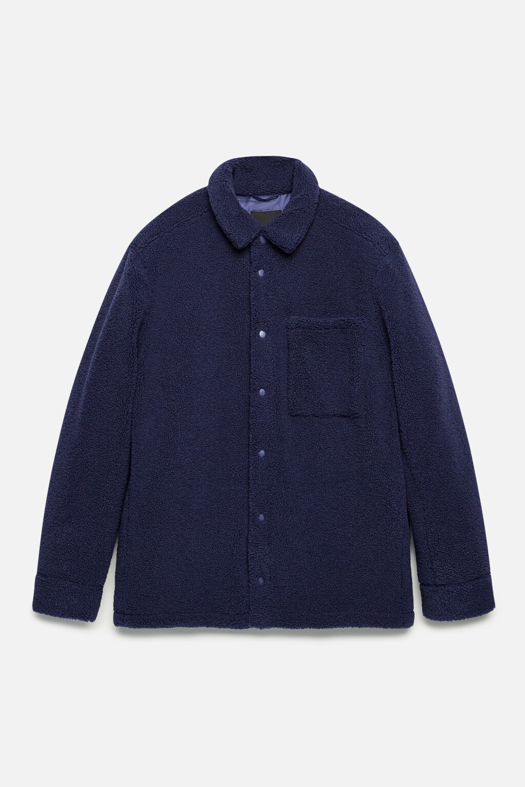 Куртка-рубашка утепленная  - цвет синий - 11
