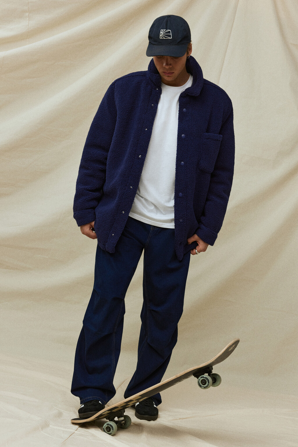 Куртка-рубашка утепленная  - цвет синий - 9