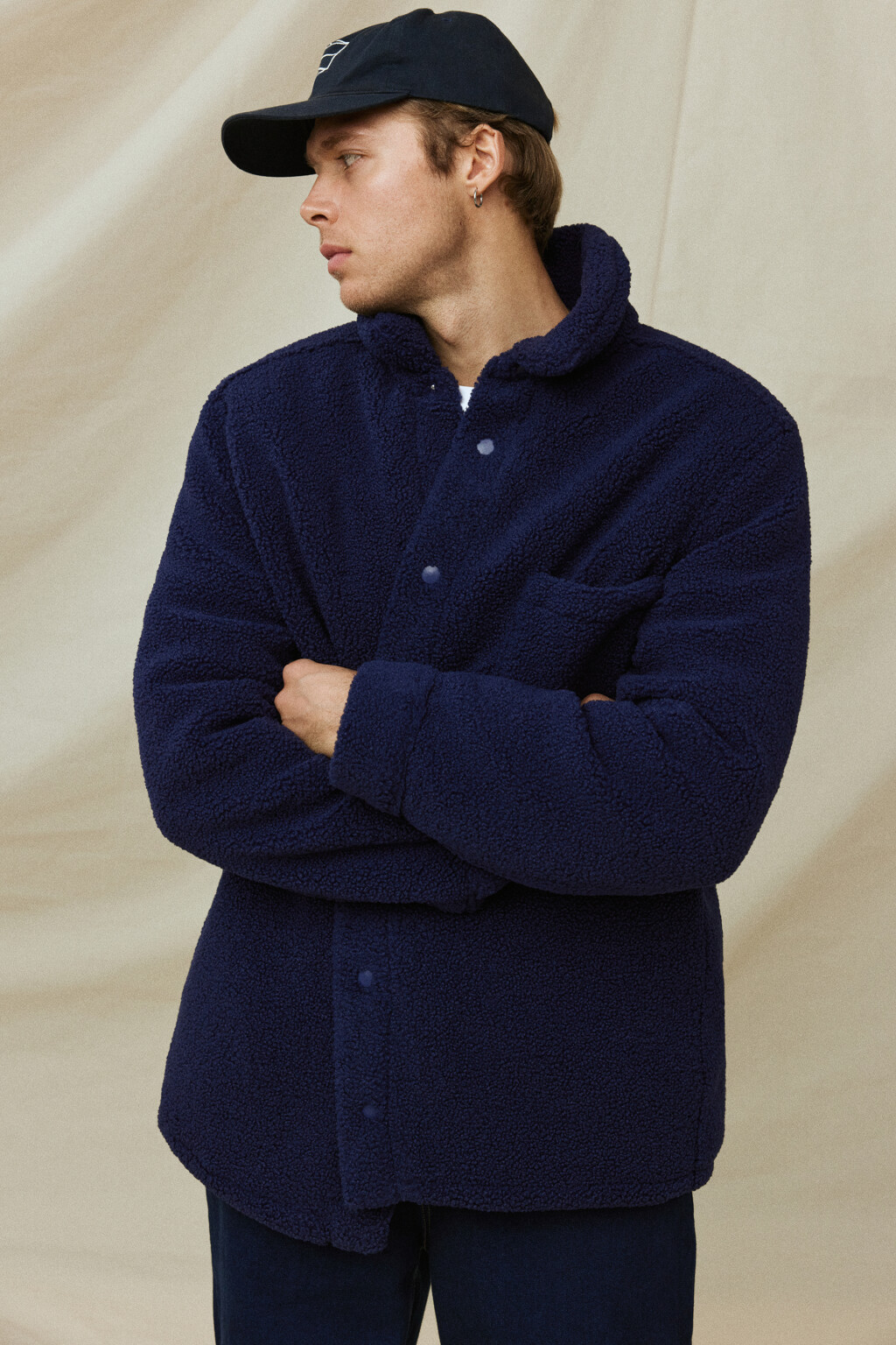 Куртка-рубашка утепленная  - цвет синий - 10