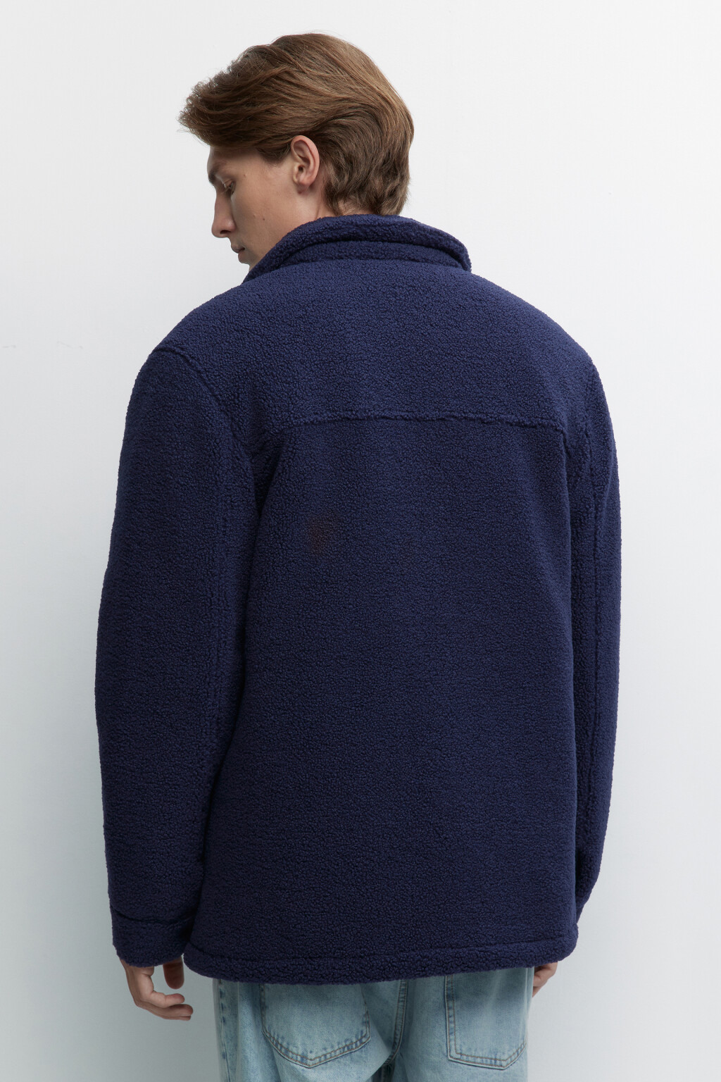 Куртка-рубашка утепленная  - цвет синий - 5