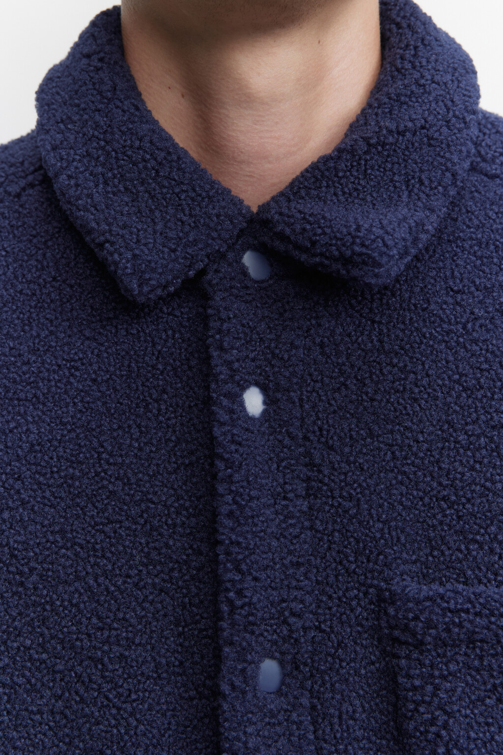 Куртка-рубашка утепленная  - цвет синий - 7