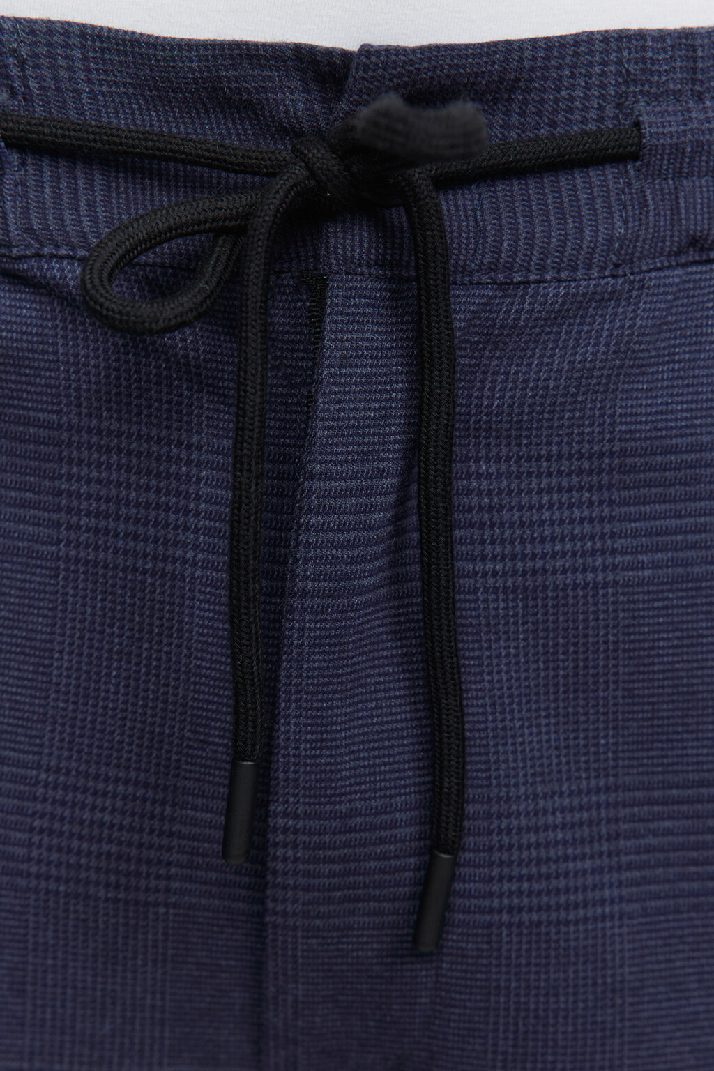 Брюки прямые костюмные с принтом в клетку - цвет черный - 5