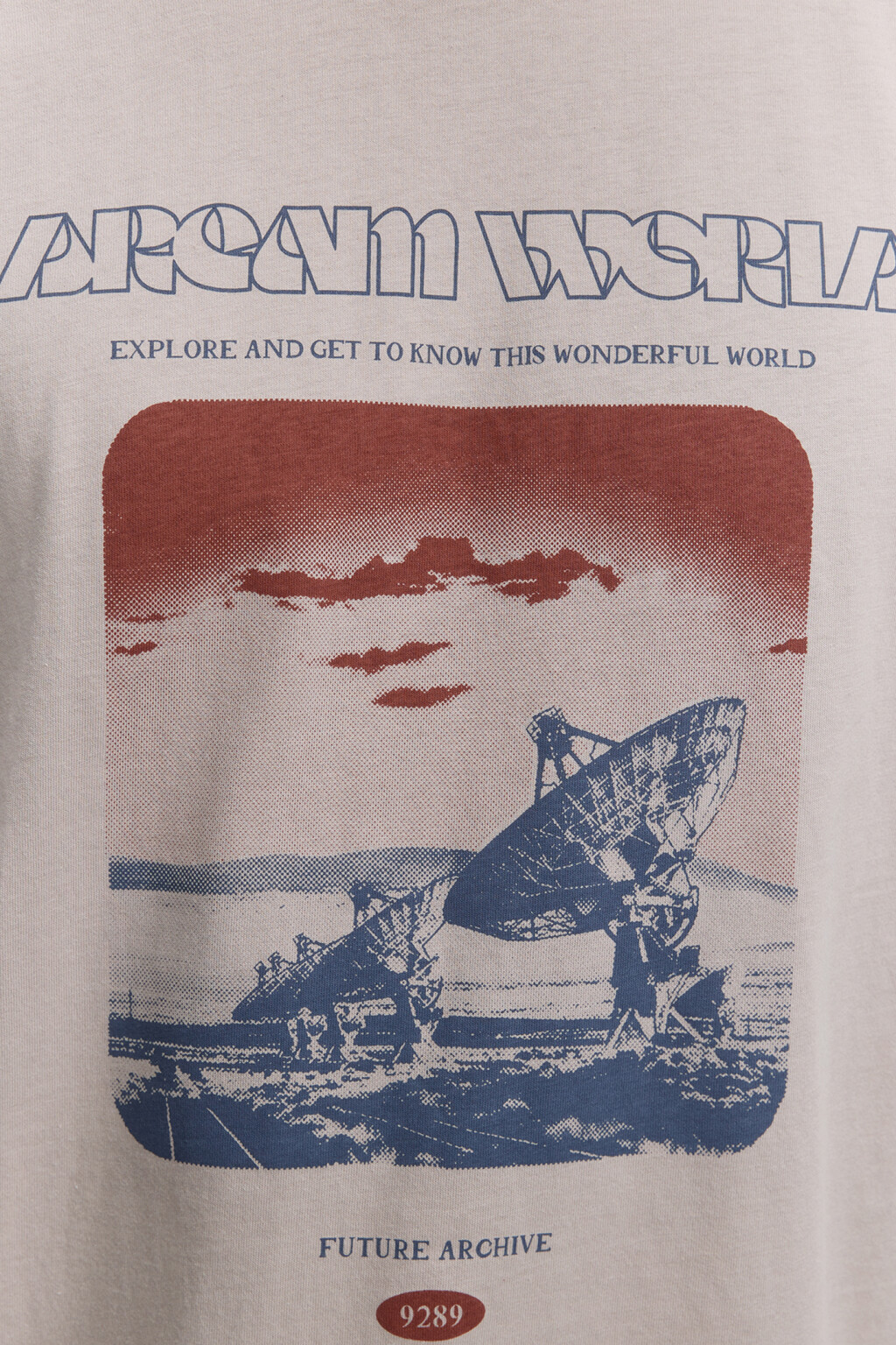 Футболка slim хлопковая с принтом и надписью - цвет бежевый - 7