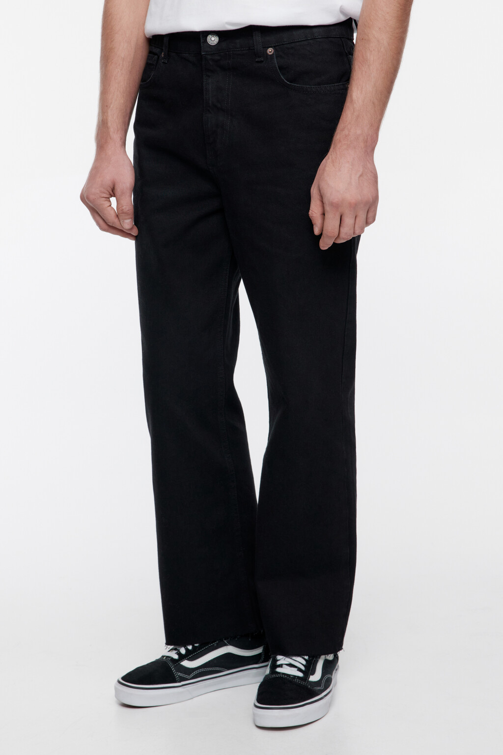 Джинсы прямые базовые со средней посадкой - цвет серый - 3