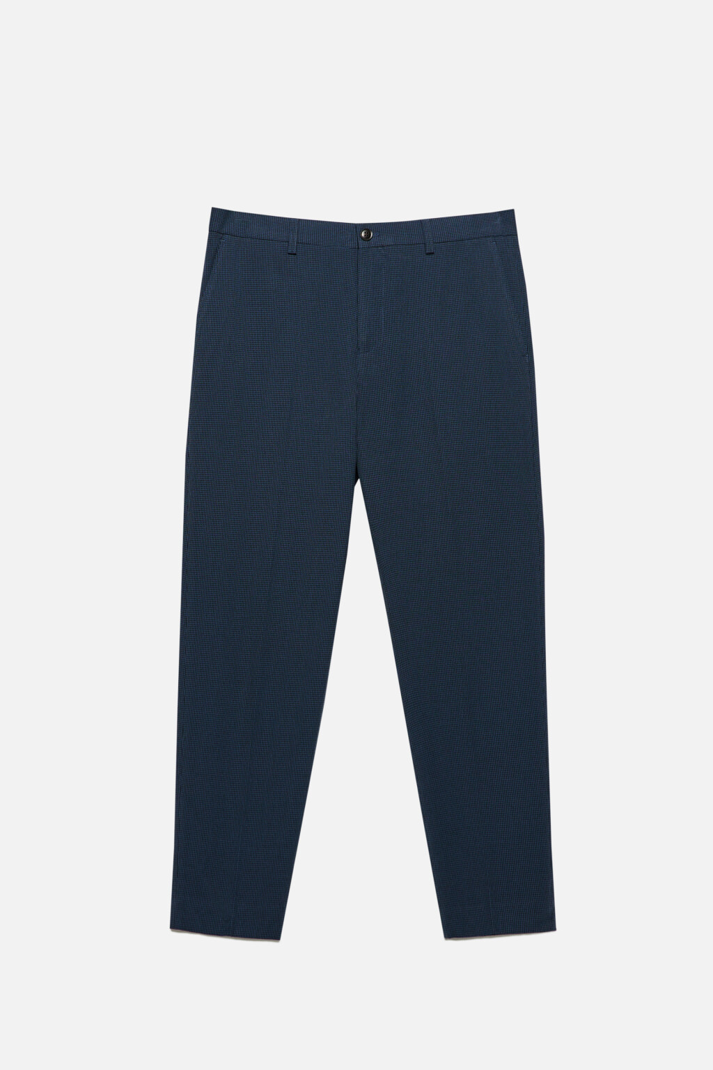 Брюки зауженные костюмные со средней посадкой - цвет черный - 7