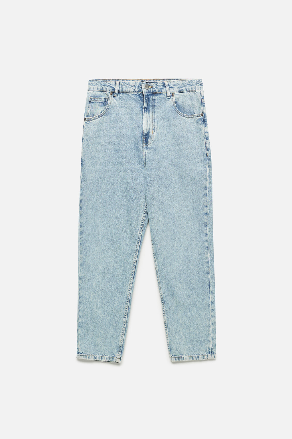 Джинсы loose fit свободные со средней посадкой - цвет голубой - 8