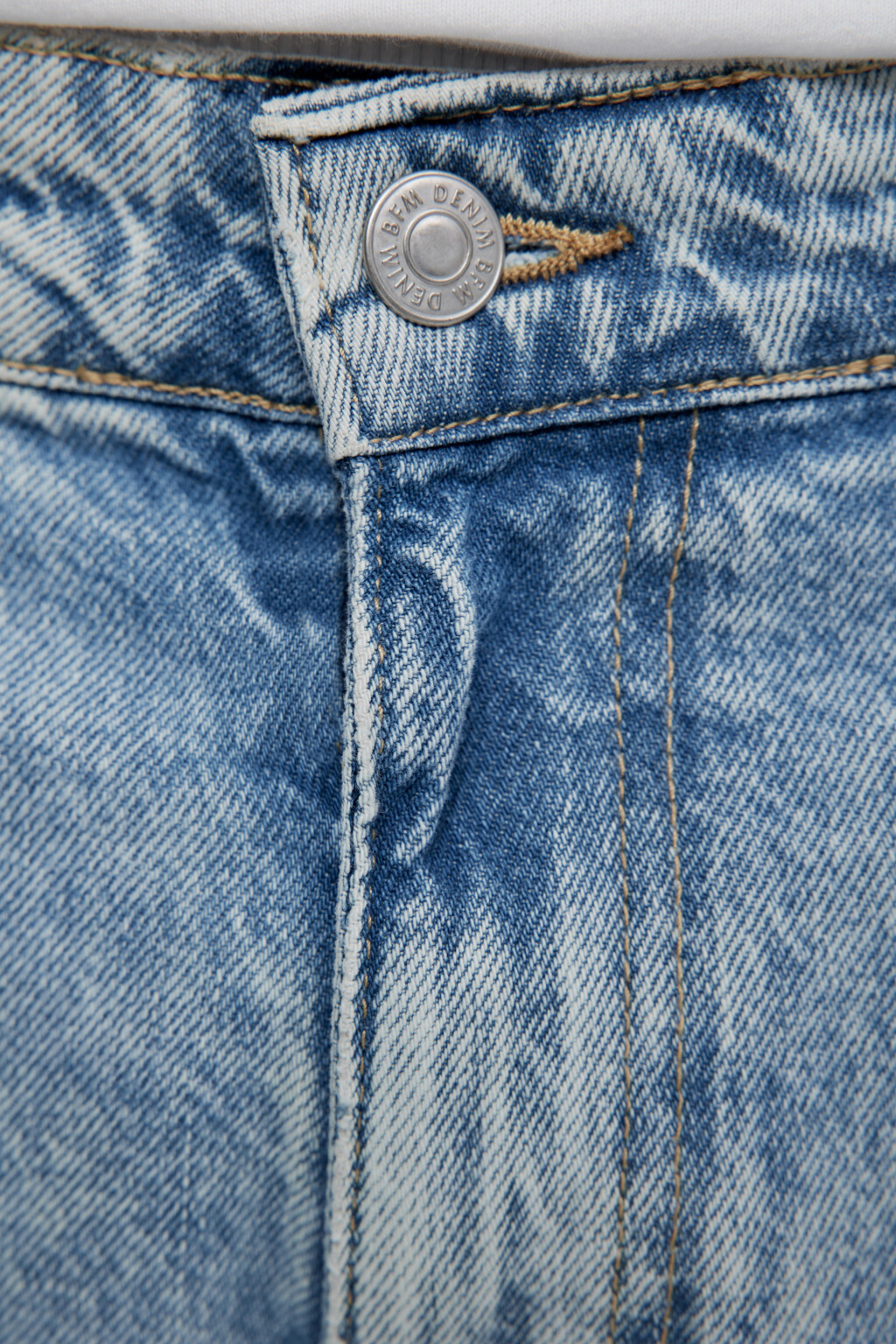 Джинсы loose fit свободные со средней посадкой - цвет голубой - 6